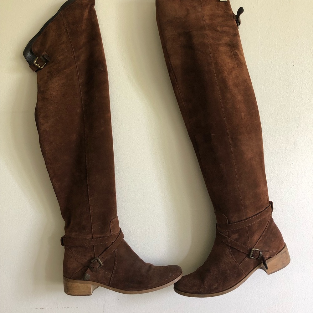 Over the knee suede Charles David boot size 8